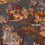 Versailles Grand Fabric Cole and Son Ginger on Charcoal F111/6024