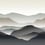 Papier peint panoramique Ukiyo Nobilis Anthracite GRD51