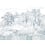 Coromandel Indigo Panel Bien Fait 360x280 cm - 6 lés BF-COR-IND-6L