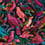 Parrots Imperialis Panel Quinsaï Fushia/Bleu QS-011AAA