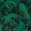 Palm Jungle Velvet Cole and Son Viridian/Petrol on Black F111/2004V