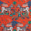 Lost World Fabric Clarke and Clarke Red F1484/02