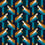 Coupdefroudrer Wallpaper Coralie Prévert Turquoise 005-W052