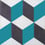Cube cement Tile Carodeco Turquoise 7290-4-20x20x1,6