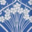 Ianthe Bloom Stencil Fabric Liberty Lapis 06571104B