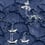 Papier peint panoramique Waves Of Tsushima Mindthegap Indigo/Taupe WP20513