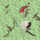 Exotic Feathers Panel Code Jade/Lime B2903 intissé