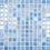 Mosaïque Shell 25 mm Vidrepur Azure 552-31,5x31,5