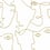 Pablo Portraits adhesive wallpaper York Wallcoverings White/Gold PSW1054RL