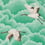 Cranes in flight Wallpaper Harlequin Emerald HGAT111233