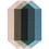 Diamond Nude Petrol Rug Gan Rugs 200x260 cm 166933