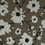 Metal Velvet Flower and Lin Wallpaper Flamant Noir de lune 18002