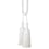 Fleurs de lin two tassels tieback Houlès Blanc 35485-9000