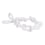 Zugband Fleurs de Lin looped Houlès Blanc 35836-9000