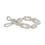 Raffhalter Fleurs de Lin geschleift Houlès Ivoire 35836-9020