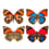 Butterflies Mix 10 Panel Curious Collections Orange/Bleu CC-butterflies-mix-10
