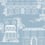Hampstead Wallpaper Little Greene James Blue hampstead-james-blue