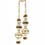 Beaugency beaded two tassels tieback Houlès Beige 35877-9010