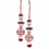 Beaugency beaded two tassels tieback Houlès Rose perle 35877-9444