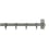 Bastide rod corner kit with rings Houlès Gris Fume T0915-63