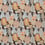 Tissu Collioure Nina Campbell Chocolate/Orange NCF4290-05