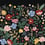 Strawberry Fields adhesive wallpaper Rifle Paper Co. Black PSW1333M