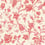 Floral Wallpaper Initiales Rouge AF41501