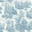 Country Life Toile adhesive wallpaper York Wallcoverings Blue RMK11868WP