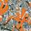 Herd Together adhesive wallpaper York Wallcoverings Orange RMK11875RL