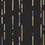 Segmented Stripe Fabric Maharam Obsidian 466373–005