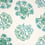 Leinen Stoff gedrucktes Orangenholz Olivades Turquoise TLP0390/A69