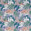 Tessuto Flamingo Club Matthew Williamson Bleu électrique F6790-05