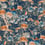 A Manchurian Night Panel Mindthegap Blue. Red. Taupe WP20591