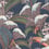 Papier peint Hoopoe Leaves Cole and Son Midnight S119-1006