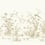 Flowering Vine Chino Panel York Wallcoverings White KT2262M
