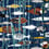 Tissu Lagon Lelièvre Marine 3286-02