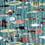 Papier peint Recif Lelièvre Azur 6483-01