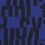 Letters Fabric Kvadrat Bleu 2521_C0750