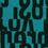 Letters Fabric Kvadrat Turquoise 2521_C0840