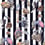 Papel pintado mural panorámico Hackney Empire House of Hackney Midnight/Stripe 1-WA-HAC-DI-MID-STR