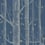 Papier peint Woods and Stars Cole and Son Blue Navy 103/11052