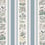 Voysey's Garden Panel House of Hackney Off-White & Ether-Stripe 1-WA-VOY-DI-W&S-XXX