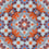 Papel pintado mosaico Curious Collections Orange CC_MLE_1003_P
