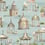 Follies Wallpaper Mulberry Aqua FG093.R104