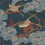 Grand Flying Ducks Wallpaper Mulberry Red Blue FG102.V110