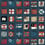 Naval Ensigns Wallpaper Mulberry Indigo Red FG099.G103