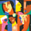 Carta da parati murale Amour Multicolore Etoffe.com x Claire Prouvost Multicolore amour-mul