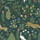 Papier peint Menagerie Rifle Paper Co. Emerald RP7306