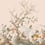 Papier peint panoramique Grues Japonaises Le Grand Siècle Beige Rosé PANO-GRUE-NUDE