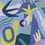 Carta da parati murale Brise Océanique Etoffe.com x Claire Prouvost Bleu brise-oce-ble
